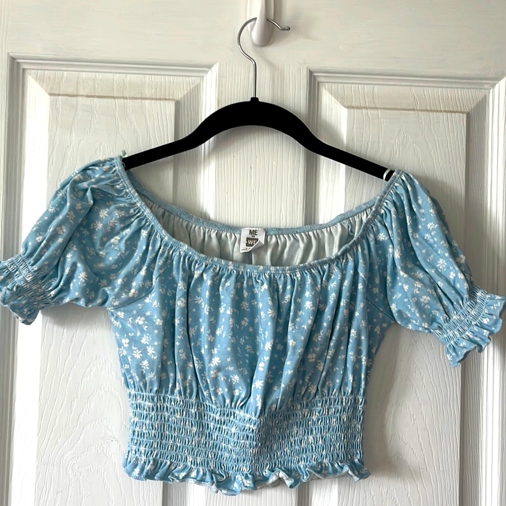 Off the shoulder flower top from Pacsun